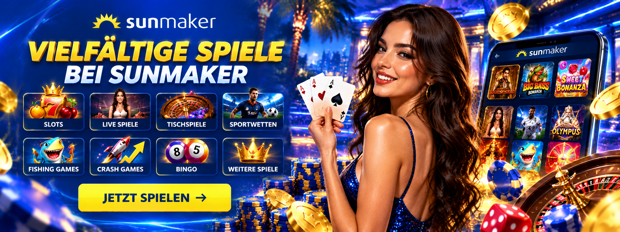 Sunmaker Casino Registrierung & Login