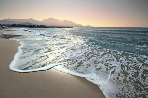 Marseille plage du Prado sunset